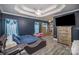 Expansive main bedroom featuring tray ceiling, large bed, and ample closet space at 3846 Bent Creek Sw Dr # 58, Concord, NC 28027