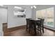Dining area showcasing open layout to kitchen, perfect for entertaining at 6359 Mallard View Ln, Charlotte, NC 28269