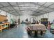 Outbuilding interior with open space for vehicle and equipment storage at 722 Clegg Farm Dr, York, SC 29745