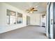 Sunroom with lots of light, a ceiling fan, and sliding glass door leading to a deck at 106 Jason Ct, Fort Mill, SC 29715