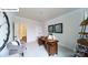 Cozy office featuring neutral walls, carpet flooring, and a modern wooden desk at 118 Fordingbridge Ln, Mooresville, NC 28115