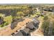 Overhead view of homes with a wooded backdrop at 12110 Anne Blount Aly, Huntersville, NC 28078
