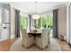 Charming breakfast nook with a round table, comfortable chairs, and lots of natural light at 12627 Ninebark Trl, Charlotte, NC 28278