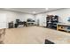 Finished basement with multiple workstations and ample storage space at 154 Shields Dr, Lincolnton, NC 28092