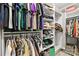 Walk-in closet offering ample storage with shelves and hanging racks for organizing clothes at 154 Shields Dr, Lincolnton, NC 28092