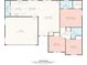 Detailed floor plan of the house showing layout, room dimensions and total square footage at 1628 Rosegate Ln, Stanfield, NC 28163