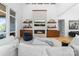 Cozy living area with modern fireplace, stylish furniture, and plenty of natural light at 233 Conifer Way, Shelby, NC 28150