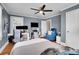 The bedroom space can accommodate office area and features two large windows at 2420 Kannapolis Hwy, Concord, NC 28027