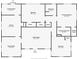 Detailed floor plan of Unit B, highlighting the layout of the bedrooms, bathrooms, and living areas at 2420 Kannapolis Hwy, Concord, NC 28027