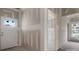 Home entryway featuring bare drywall and a door with sidelight window at 2508 Rock Dam Rd, Lincolnton, NC 28092
