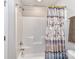 Bathroom with a shower and decorative curtain at 3012 Ocean Dr, Monroe, NC 28110