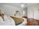 Comfortable bedroom with hardwood floors and lots of natural light at 361 Nance Rd, Stanfield, NC 28163