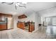 Basement kitchen with stainless steel appliances and tile flooring at 361 Nance Rd, Stanfield, NC 28163