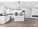 Modern kitchen with white cabinetry, stainless appliances, and stylish backsplash create a sleek and functional space at 3957 Miller Rd, Salisbury, NC 28147