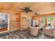 This room features wood ceiling and walls, along with lots of windows at 4159 Isle Of Pines Dr, Denver, NC 28037
