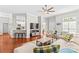 Open concept living area with view of kitchen and dining area at 4159 Isle Of Pines Dr, Denver, NC 28037