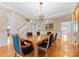Elegant dining area with hardwood floors and classic decor at 10809 Wicklow Brook Ct, Charlotte, NC 28277