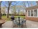 Charming patio area with outdoor seating and a grill, perfect for backyard dining and entertaining at 10809 Wicklow Brook Ct, Charlotte, NC 28277