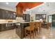 Gourmet kitchen with custom cabinetry, center island, and modern appliances at 11236 Mcclure Manor Dr, Charlotte, NC 28277