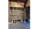 Close-up of lumber rack inside a wood storage building at 113 Duval Ct, Mooresville, NC 28117
