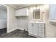 Bathroom with modern sink, vanity, and tile flooring at 1157 Cedar Grove Ln, Rock Hill, SC 29732