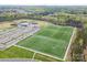 Aerial view of well-maintained sports fields, including baseball diamonds and soccer fields, with ample parking at 1243 Pebble Grove Dr # 442, Clover, SC 29710