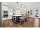 Spacious kitchen with an island, pendant lighting, and modern appliances at 1255 Fishing Creek Rd, Clover, SC 29710