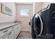 Convenient laundry room with front-load machines, ample counter space and storage at 1255 Fishing Creek Rd, Clover, SC 29710