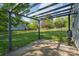 Spacious backyard with an outdoor pergola at 12604 Cardinal Point Rd, Charlotte, NC 28269