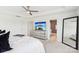 Bright bedroom leading to en-suite bathroom at 13102 Petrel Pl, Charlotte, NC 28278