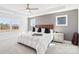 Bright bedroom with natural light and a neutral color scheme at 13102 Petrel Pl, Charlotte, NC 28278
