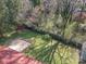 Lush backyard with privacy fence, mature trees and ample space for outdoor enjoyment at 1421 Sherwood Dr, Kannapolis, NC 28081