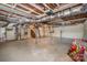 Large unfinished basement space with utilities and storage options at 1421 Sherwood Dr, Kannapolis, NC 28081