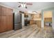 Kitchen with stainless steel appliances, updated countertops and hardwood flooring at 1421 Sherwood Dr, Kannapolis, NC 28081