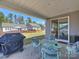 Relaxing back porch with comfortable seating and neighborhood views, ideal for outdoor enjoyment at 152 Amerson Dr, Rock Hill, SC 29730
