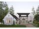 Beautiful front exterior with a driveway and well manicured landscaping at 20114 Norman Colony Rd, Cornelius, NC 28031