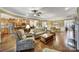 Spacious living room open to the kitchen and dining area, perfect for entertaining at 2158 Hartwell Ln, Fort Mill, SC 29707