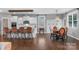 Stylish eat-in kitchen featuring modern bar seating and a breakfast nook at 3013 Kensley Dr, Waxhaw, NC 28173