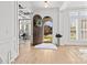 Stunning entryway with hardwood floors, an open door to the office and great views of the front yard at 318 Montrose Dr, Waxhaw, NC 28173