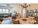 Open-concept living room features hardwood floors, neutral paint, and access to a bedroom at 403 Garner Dr, Salisbury, NC 28146