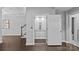 Spacious interior with hardwood floors, an elevator, and elegant finishes, offering modern convenience and style at 4038 City Homes Pl, Charlotte, NC 28209