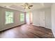 Spacious bedroom with tray ceiling, ceiling fan, and abundant natural light at 4608 Mabry Pkwy, Rock Hill, SC 29732