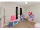 Playroom area with a cozy carpeted floor at 4767 Stratford Ln, Denver, NC 28037