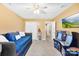 Bedroom featuring a daybed and arcade games at 8619 Delamere Ln, Charlotte, NC 28269