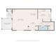 Floor plan featuring the kitchen, living room, screened porch, deck, bath, foyer, and dining area at 920 Ashworth Dr, Gastonia, NC 28054
