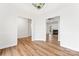 Inviting living room showcasing new wood floors and a cozy fireplace at 103 Devonshire Ln, Salisbury, NC 28146
