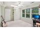 A sunny bedroom with neutral walls, complete with closet and views of nature at 11333 Snapfinger Dr, Charlotte, NC 28277