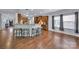Bright kitchen with breakfast bar, granite countertops, and stainless steel appliances at 128 Front Porch Dr, Rock Hill, SC 29732