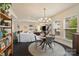 Bright dining room with natural light, comfortable seating, and open living concept at 15041 New Amsterdam Ln, Charlotte, NC 28204
