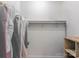 Walk-in closet with ample storage space for clothes at 17143 Red Feather Dr, Charlotte, NC 28277